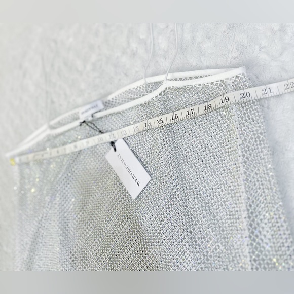 NWT- WeWoreWhat x Revolve Crystal Mesh Cami Top - Picture 9 of 10